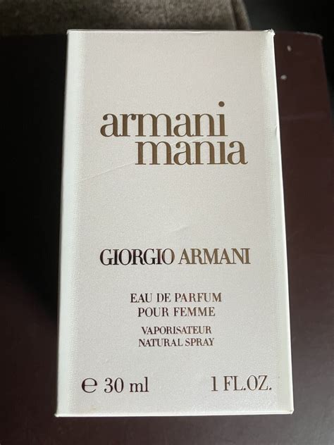 armani mania discontinued
